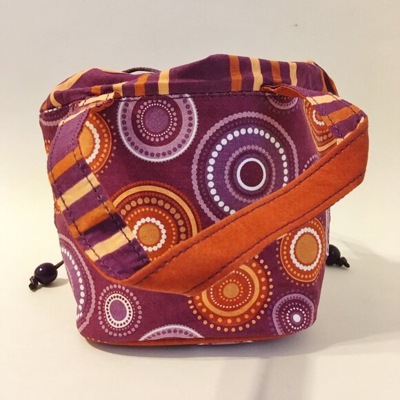 Purse Wallet Key Chain Avon Draw String Handbag Dragonfly Clutch Ungaro Logo - Picture 4 of 15